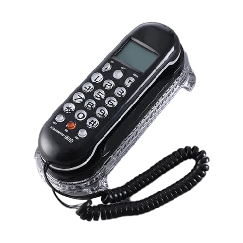Téléphone fixe B365 avec base cristal design et écran LCD