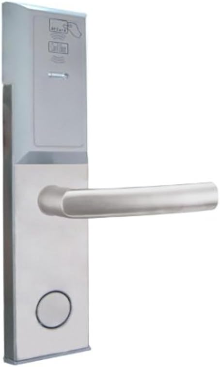 TDJDYQ Office Remote control Door lock Keyless entry 3 in 1 ID card/Remote control/Mechanical key Unlock For home Stainless steel Material, Silver