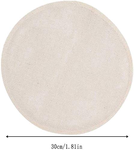 Lot De 10 Tapis De Cuisson Vapeur En Bambou Et Coton - 30cm - Pour Cuisine Saine Et Sans Adhérence