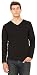 CN MENS LONG SLEEVE V-NECK T (BLACK) (L)