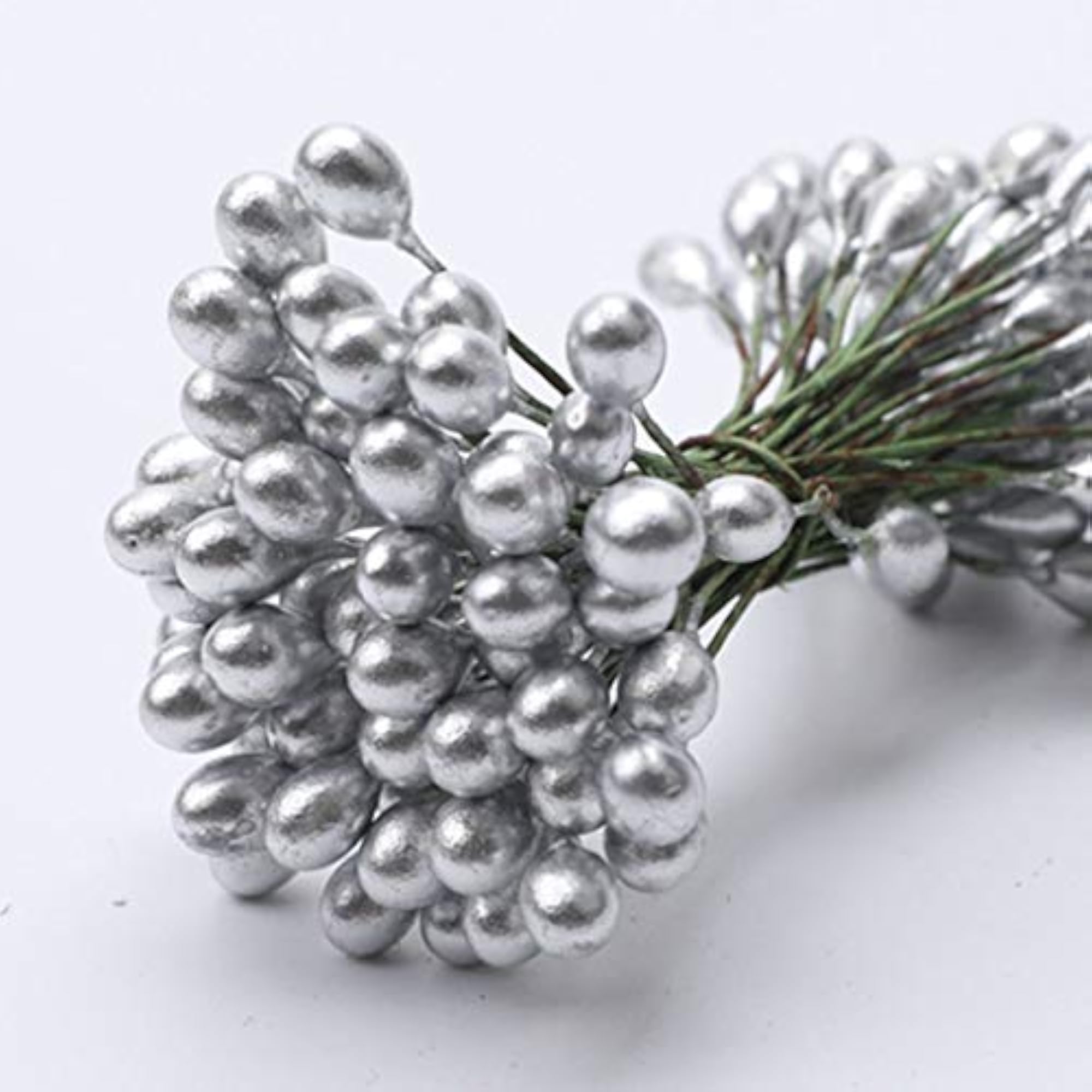 200pcs Artificial Double Head Berries DIY Craft Decoration