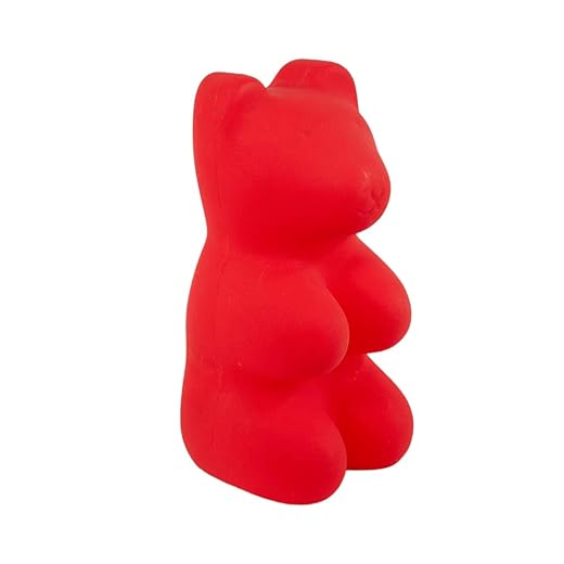 Dapo Deko-Stimmungs-Leuchte Gummibär rot H: 30cm Fassung 1 x G4 Tisch-Deko-Kinder-Lampe Gummibärchen