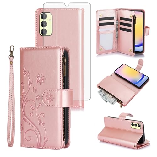 Coque Samsung A25 antichoc Asuwish YM020 protection écran et objectif rose