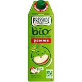 Pressade Nectar Bio Pomme, Jus Concentré, Sans Pulpe, Brique 1,5 Litre