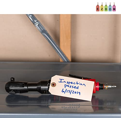 image for EZDOM Label Tags with Wire Attached - 4 3/4