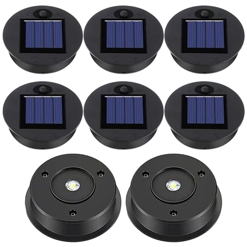 Lumières de remplacement pour lanterne solaire cassée lot de 8 modules ronds de 2,76 pouces