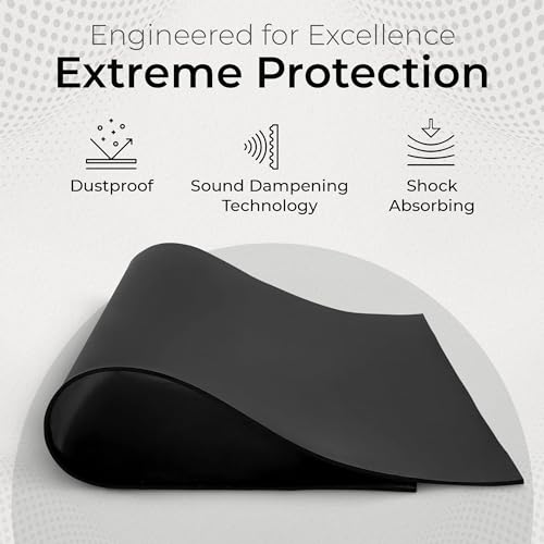 Image of Exactly Rubber - Commercial Grade Silicone Sheet, 60A Durometer Silicone Mat, -80 to 450F Temperature Resistant Rubber Mat, Rubber Sheet with 350% Elongation, Made in the USA, 1 /32 x 18 inch x 18 inch, Black