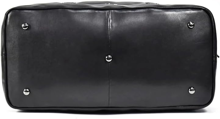 JJZXD レザー メンズ トラベル バッグ レディース ダッフル