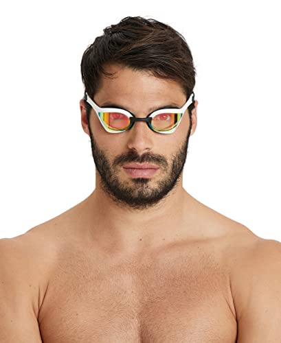 Arena - Occhialini Cobra Ultra Swipe Mirror da nuoto, unisex, per bambini, rame giallo, misura unica