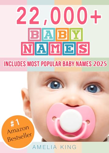 Baby Names: Baby Names List with 22,000+ Baby Names for Girls, Baby Names for Boys & Most Popular Baby Names 2025 (Baby Names Book Book 1)