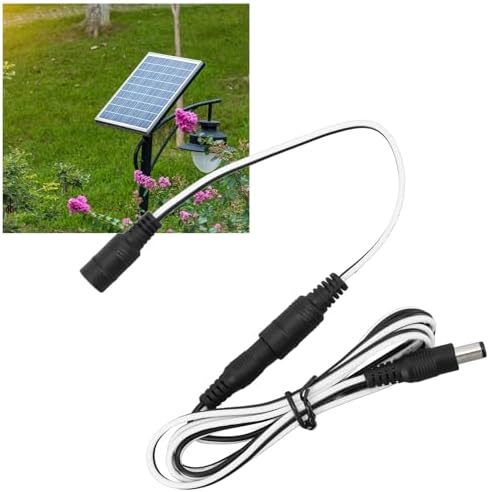 RASTKY Solar Panel Cable Wire to Solar Cable with Male Connector 5.5 to 2.1 Panel Fan Connection Photovoltaic Power — view 6