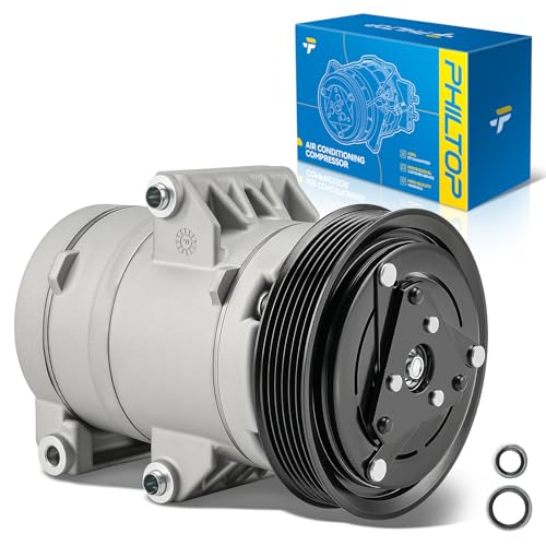 Image of PHILTOP Air Conditioner AC Compressor with Clutch for 2006-2007 Fusion,2008 2009 Fusion 2.3L,2010-2012 Fusion 2.5L,2006-2009 Milan, 2010 2011 Milan 2.5L,2006 Zephyr, Air Conditioning Compressor