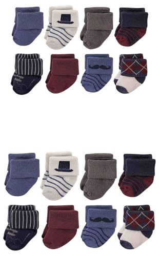 Image of Hudson Baby unisex-baby Grow With Me Cotton Terry Socks
