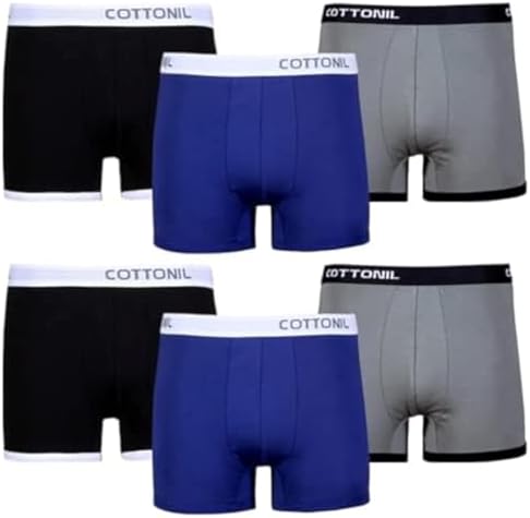 Cottonil Mens Set of 6 Plain Underwear