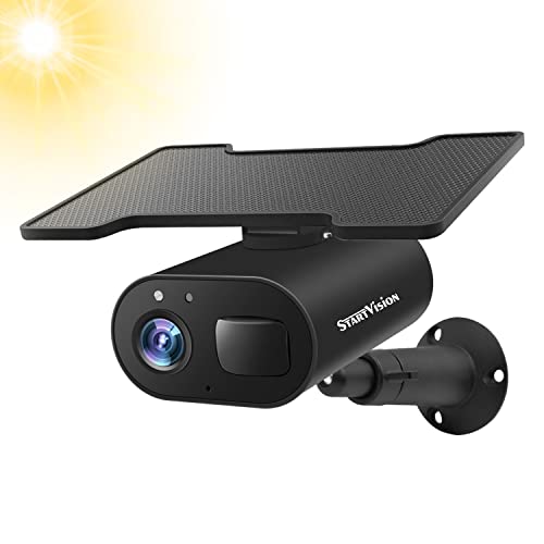 Solar Powered Security Camera,Wireless Security Camera Outdoor ,1080P Solar Rechargeable Battery Power IP Home Cameras,Night Vision, PIR Motion Detection, 2-Way Audio,IP65 Waterproof,Cloud Storage