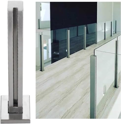 Barandillas de Escalera de Acero Inoxidable con Abrazadera para Vidrio