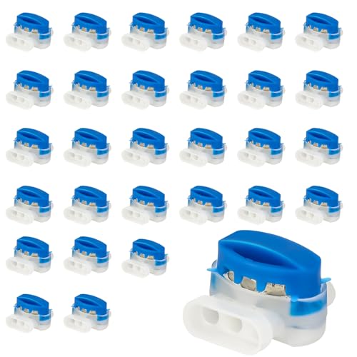 Mähroboter Kabelverbinder,30 Stück Cable Connectors for Automower Wasserdicht Anschlussklemmen Kabelklemmen mit Gel Füllung Drahtverbinder Kabel Verbinder für Outdoor Garten Rasenroboter Rasenmäher