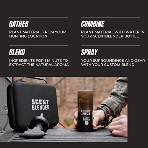 Scent Blender - Deer Hunting Accessories, Turkey & Trapping Hunting Cover Spray - Fishing Bait Spray - Portable Blender - Create Your Own Cover Scents - Best Gift For Dad On Fathers Day #TOP1