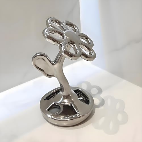 Bathroom Toothbrush Holder with Drainage Holes Makeup Brush and Razor Holder for Shower Multifunctional Storage Organiser Accessories in Silver