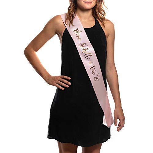 OLILLY Echarpe Même Kekette à Vie pour Enterrement de Vie de Jeune Fille (EVJF) - Cadeau pour la Future Mariée (Rose Gold) Cover