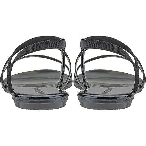 Sandalia Feminina Rasteira Leve Rasteirinha Eleganteria Tamanho:38;Cor:Preto