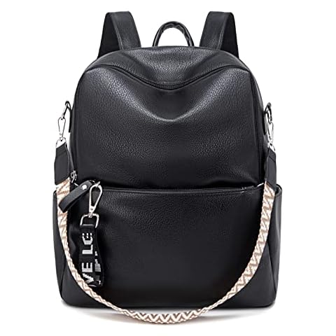 Suweir Rucksack Damen Klein - 2 in 1 Rucksacktasche Damen Leder PU Schultertasche Schulrucksack Wasserdicht Lederrucksack Anti Diebstahl Rucksack Tagesrucksack Cover