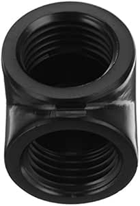 Raccordo Raffreddamento A Acqua 90° G1/4" In Ottone - Gomito Rotante Per PC Water Cooling, Colore Nero - Foto 5