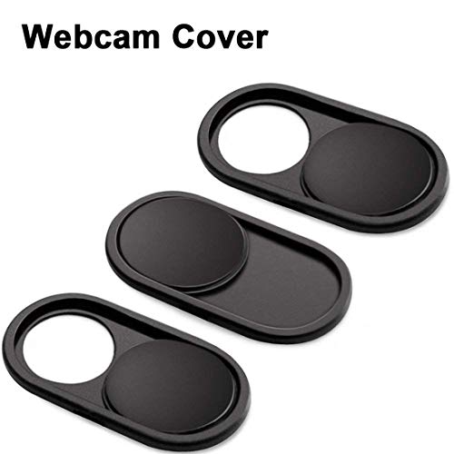 Feicuan Webcam Couverture Caméra Frontale Webcam Intimité Protection pour PC Pad Smartphone Noir/3PCS