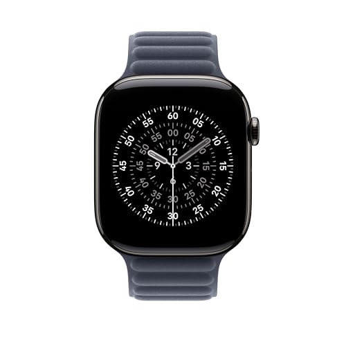 Image of Apple Watch Band - Magnetic Link - 46mm - Navy - M /L