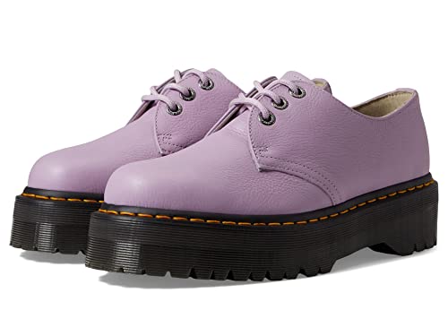 Image of Dr. Martens Womens 1461 Quad Smooth Leather Platform Shoes