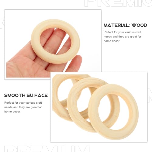 Anillos de madera para macramé y decoración de cortinas en salones modernos 4