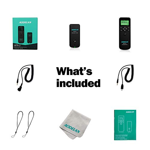 Camera Wireless Timer Remote Shutter Release, Aodelan Intervalometer Hdr Remote Control For Sony A7Riii, A7Iii, A9, A7Rii, A7R, Rx100 Vi, A6000, A77, A99, A6000, A6300; Replace Rm-Spr1 And Rm-L1Am #TOP6