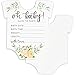 Sparkle and Bash Baby Shower Prediction Cards (5.6 x 5 in, 50 Pack) - Babyshower Games - Baby Shower Invitations