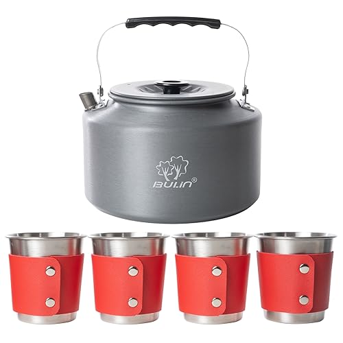Bulin 2.2L Camping Kettle with Cups & Anti-scald Sleeves