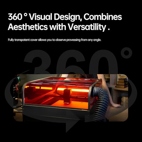 Creality Gravador a laser Falcon 2 Pro 40 W fechado, gravador e cortador a laser multifuncional com