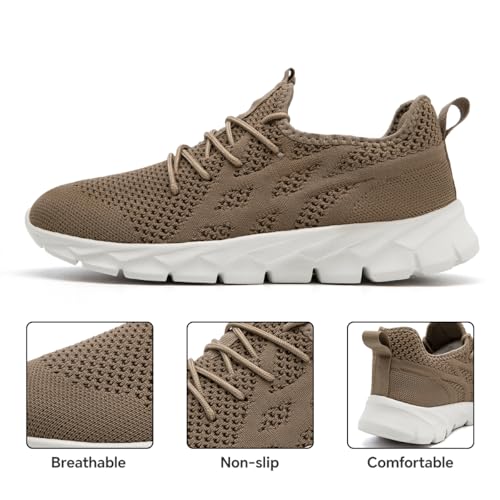 Image of Running Shoes for Men Gym Tennis Athletic Walking Shoes Non Slip Lightweight Breathable Sports Mesh Fashion Work Sneakers Casual Workout Trianer