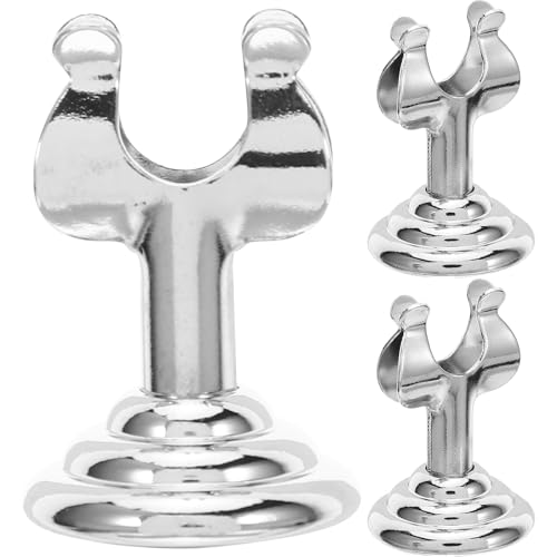 VALICLUD Lot de 3 Porte-Menu en Acier Inoxydable U-Forme Support de Table pour Cartes et Numéros Présentoir Élégant pour Restaurant Mariage et Banquet Finition Brillante et Solide