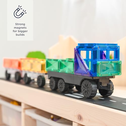 CONNETIX Rainbow Transport Pack 50-Piece Magnetic Tiles — view 2