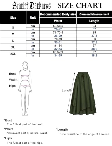 Jupe Renaissance longue et fluide taille haute pour sublimer la silhouette