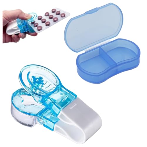 Pill Popper for Blister Packs & Small Pill Organizers - Easy to Use Pill Dispenser for Elderly & Arthritis Portable Single-Press Tablet Opener No-Touch Medication Aid Tool