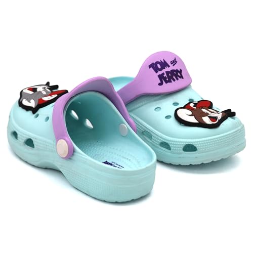 Image of SVAAR Tom & Jerry Kid's Attractive Clogs with Authentic Tom & Jerry Charms and Adjustable Back Strap