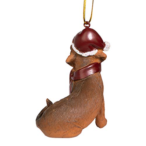 Design Toscano Jh576308 Christmas Xmas Dachshund Holiday Dog Ornaments, Full Color #TOP2