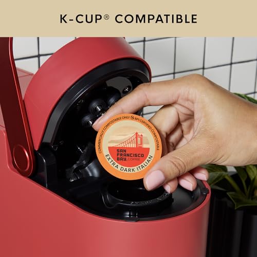 Image of San Francisco Bay K-Cup Coffee Pods, Extra Dark Italian (80 Ct), Dark Roast, Commercially Compostable Single-Serve Coffee Pods