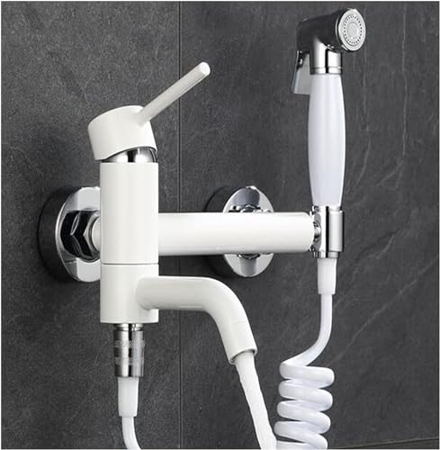 GKJHTED Kit de Ducha para Inodoro Brss Hndheld Bidet Spryer FUT Hnd Ducha Bidet con presión de Agua Ajustable y Control de Temperatura Rociador de Agua Caliente y fría