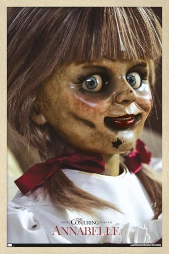Trends International Annabelle - Close Up Wall Poster, 22.4L x 14.7W, Blonde Framed Version