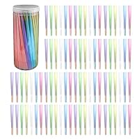 200 Stück King Size Konisch vorgedrehte Hülsen, 5 Farben mit 1 mit Kunststoff Putter, Vorgedrehte Joint Tubes Cones, Conische Tubes mit Filter