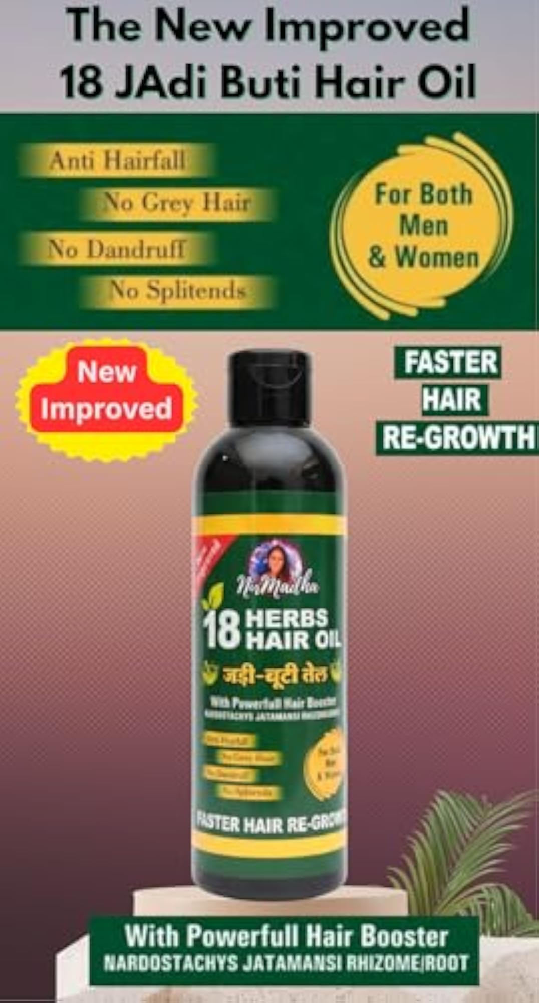 18 Herbs Hair Oil for Hair Growth, 200ml