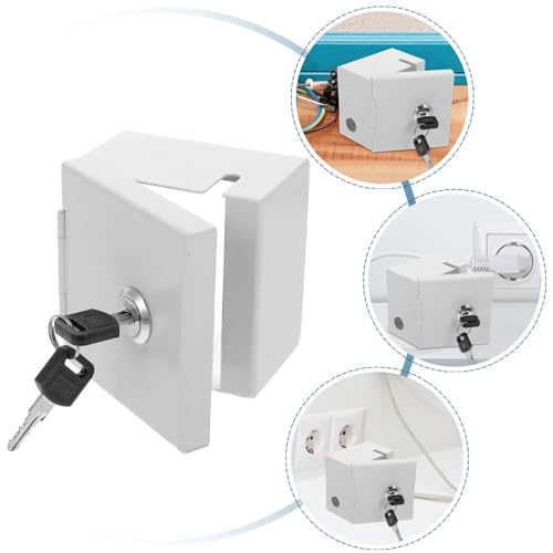 Boite cache cable verrouillable pour éliminer le désordre des multiprises - 7