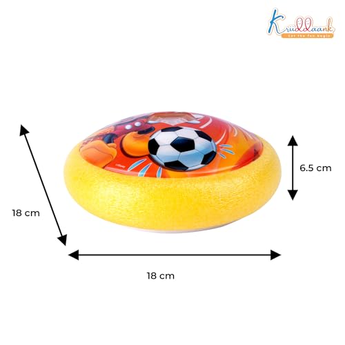 Image of Disney Mickey Hover Football - LED Light Up Air Power Soccer Ball for Kids - Safe Indoor Game with Soft Foam Bumper - Interactive Sport Toy for Boys & Girls Ages 3+ - Ideal Birthday Gift