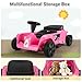 TOBBI 24V Kids Electric Ride on Toy Car, 2 Seater Battery Powered Go Kart with Parent Remote Control, Children Vehicles with Trunk Storage/Music/4 Wheels/Max 198 LBS for Toddlers 3-8 Years & Adults